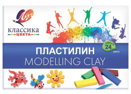 Пластилин «Луч» , 24 цвета